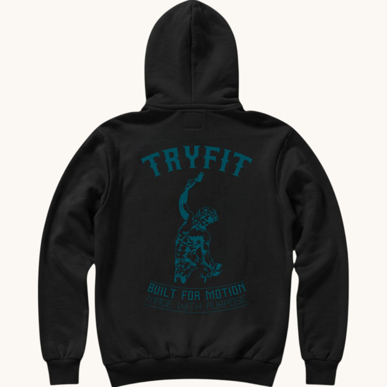 Hoodie 'Built for Motion' - Preto